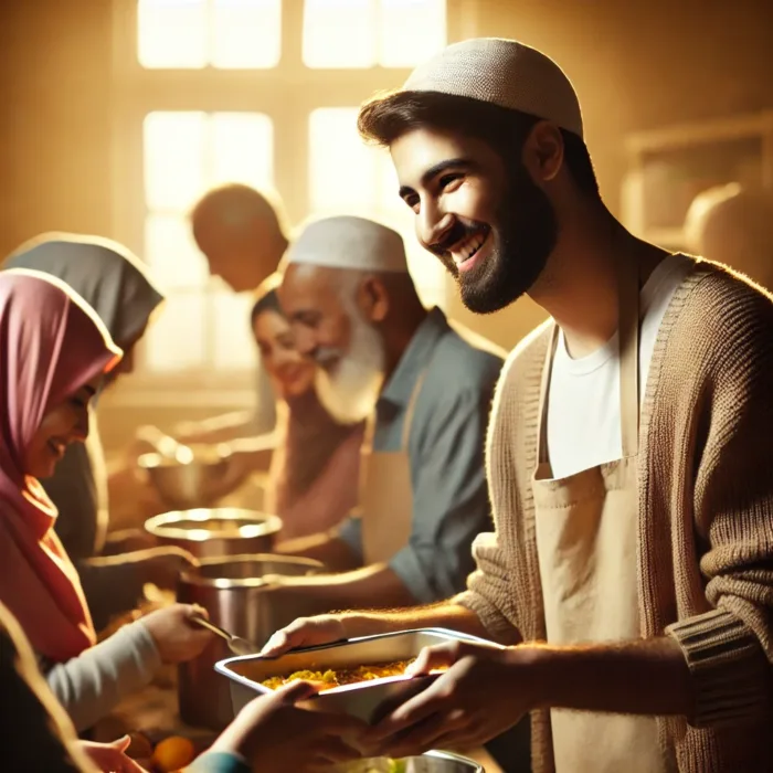 Muslim relations exemplified through community service and food distribution